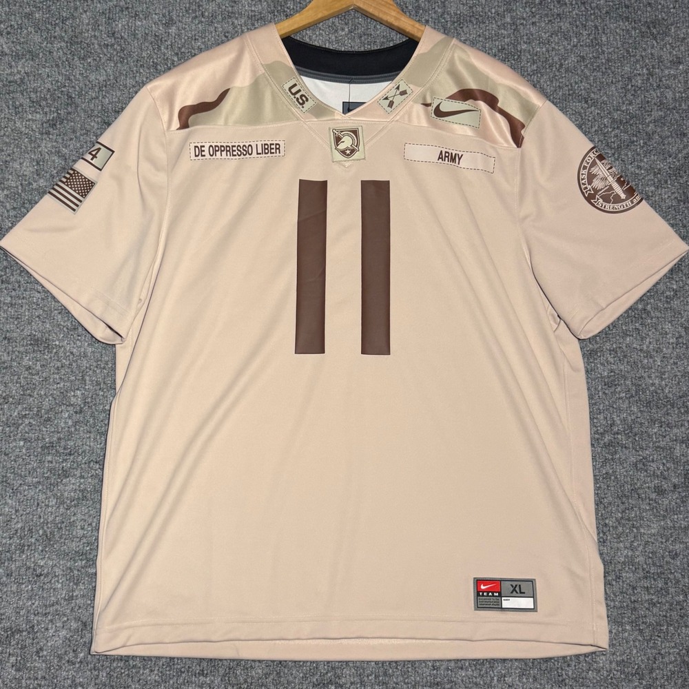 Nike Army West Point Special Forces Football Jersey Size XL Tan DB2986-292 NWT